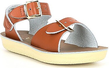 Salt Water Sandal by Hoy Shoes Girls' Surfer Water Friendly Leather Alternative Closure Sandals Toddler