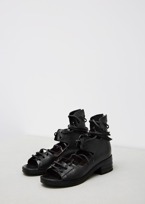 Marsèll Black Lace Up Ankle Boot
