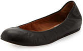 Thumbnail for your product : Lanvin Scrunched Leather Ballerina Flat, Black