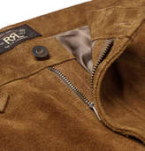 Thumbnail for your product : Ralph Lauren RRL Alaskan Slim-fit Suede Trousers - Brown