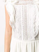 Thumbnail for your product : Isabel Marant Lace-Detail Ruffled Mini Dress