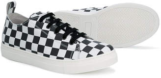 DSQUARED2 Kids checkered sneakers