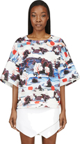 Thumbnail for your product : Opening Ceremony Blue & Red 5 Element Side Zip T-Shirt