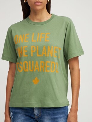 DSQUARED2 One Life One Planet printed t-shirt