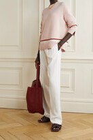 Thumbnail for your product : Loro Piana Striped Cashmere Sweater - Pink