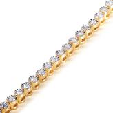 Thumbnail for your product : Kobelli Jewelry Kobelli 1/2 CT TW Round-Cut Diamond Gold-Plated Sterling Silver Tennis Bracelet