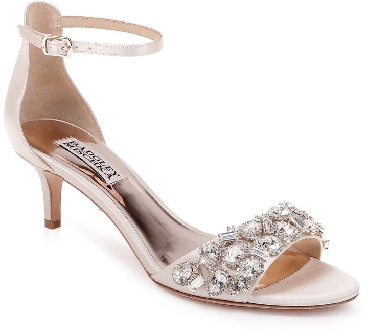 Badgley Mischka Lara Crystal Embellished Sandal - ShopStyle