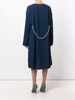 Thumbnail for your product : MM6 MAISON MARGIELA oversized draped dress with faux pearl detail