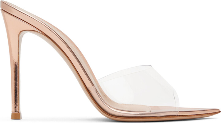 Gianvito Rossi Pink Elle Heeled Sandals - ShopStyle
