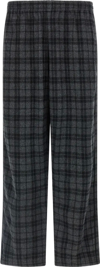 Willy Chavarria Ruff Rider check-pattern trousers