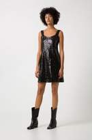 Thumbnail for your product : HUGO Regular-fit sequinned dress with bow-tie straps