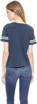 Thumbnail for your product : Mother The Cropped Varsity Tee