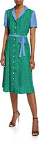 Thumbnail for your product : HVN Maria Button-Down Pajama Dress