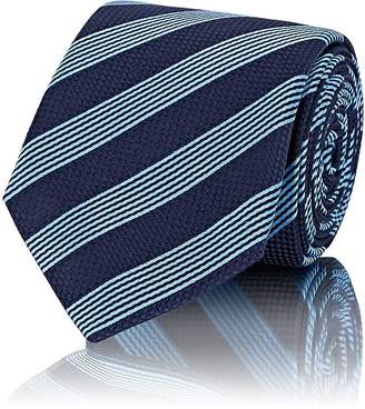 John Vizzone Men's Striped Silk Repp Necktie