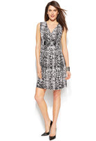 Thumbnail for your product : Alfani Petite Sleeveless Python-Print Dress
