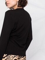 Thumbnail for your product : Tom Ford Plunge-Neck Twist-Detail Knitted Top