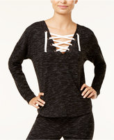 Thumbnail for your product : Ultra Flirt Juniors' Convertible Lace-Up Sweatshirt