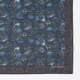 Thumbnail for your product : Paul Smith Men's Navy 'Logan Floral' Print Cotton Pocket Square