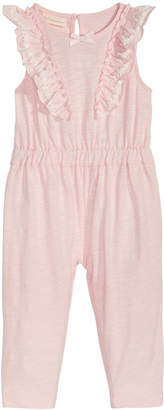 First Impressions Ruffle-Front Jumpsuit, Baby Girls, Created for Macy's