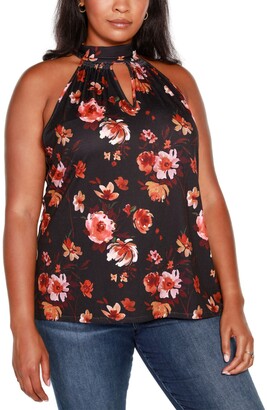 red halter top plus size