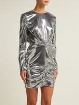 Thumbnail for your product : MSGM Sequin Ruched Mini Dress - Silver