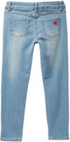 Thumbnail for your product : Betsey Johnson Rip & Repair Screen Print Skinny Jeans (Big Girls)