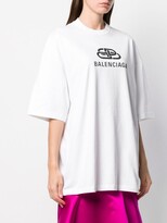 Thumbnail for your product : Balenciaga oversized BB logo T-shirt