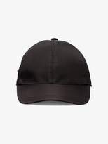Thumbnail for your product : Prada black triangle logo baseball cap