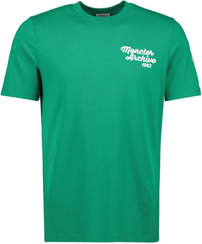 Moncler Logo Embroidered Crewneck T-Shirt
