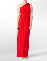 Thumbnail for your product : Calvin Klein One-Shoulder Solid Matte Jersey Long Formal Dress