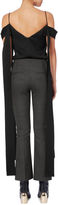 Thumbnail for your product : Helmut Lang Grey Houndstooth Cropped Flare Pants Grey 6