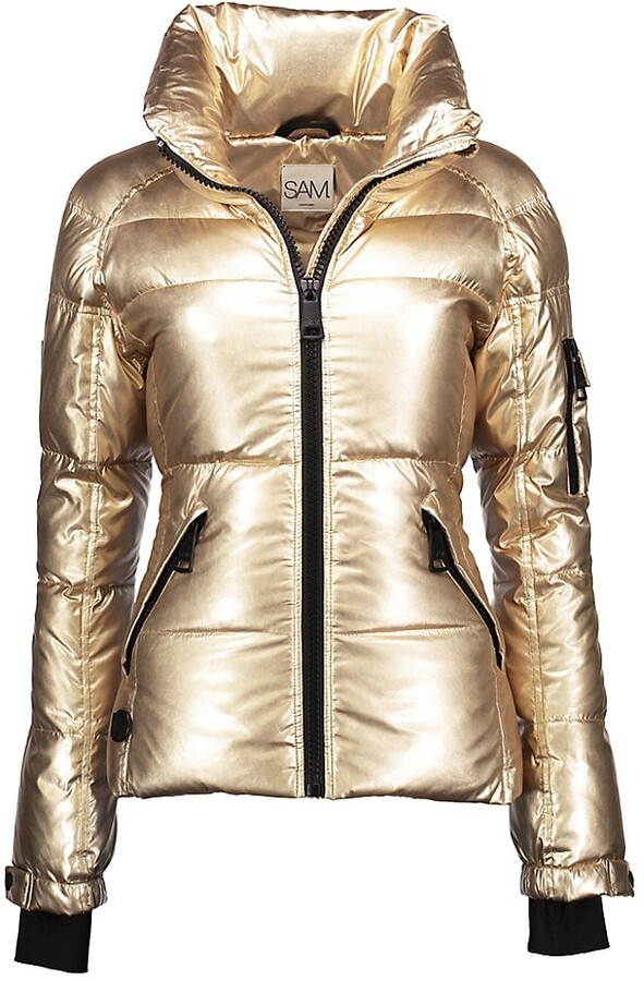 gold bubble jacket