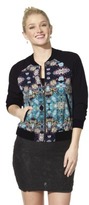 Thumbnail for your product : Xhilaration Junior's Bomber Jacket - Floral