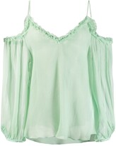 Thumbnail for your product : Stella McCartney Floaty Cold-Shoulder Blouse
