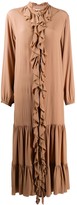 Thumbnail for your product : Semi-Couture Frilled-Trim Midi Dress