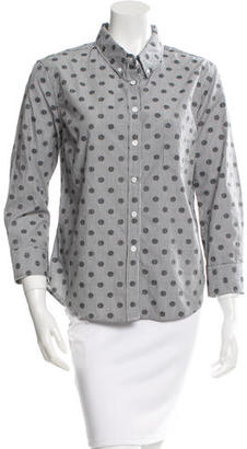 Band Of Outsiders Long Sleeve Printed Button-Up w/ Tags