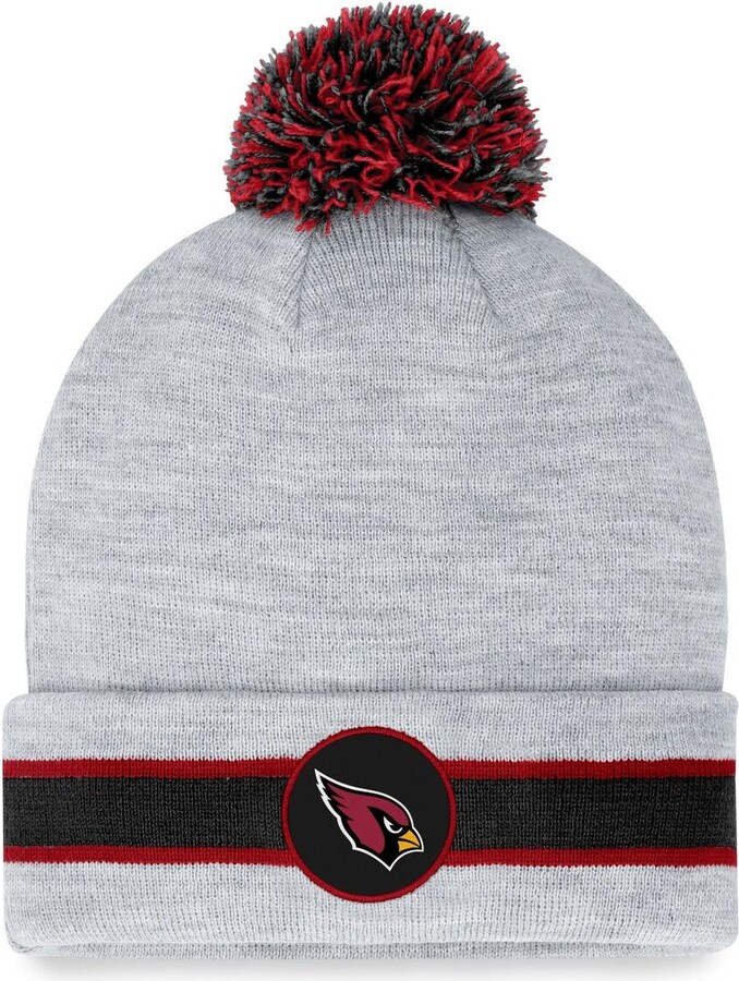 Men's Fanatics Branded Gray Washington Capitals Authentic Pro Home Ice Cuffed Knit Hat with Pom