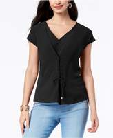 Thumbnail for your product : Thalia Sodi Grommet Lace-Front Top, Created for Macy's