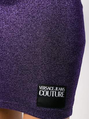 Versace Jeans Couture fitted lurex mini dress