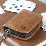 Thumbnail for your product : Oh So Cherished Personalised Leather Playing Card Case