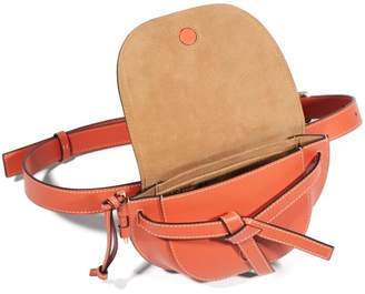 Loewe Gate Mini Leather Belt Bag - Womens - Orange