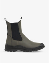 Thumbnail for your product : Whistles Denver ribbed rubberised-leather ankle boots