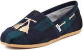 Thumbnail for your product : Toms Faux-Tassel Plaid Slip-On, Green
