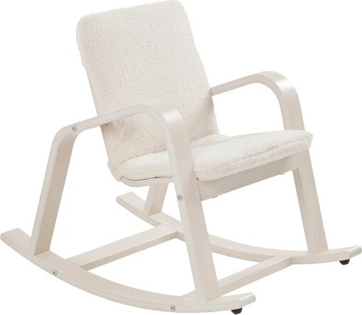 ECR4kids ECR4KidsBentwoodRockingChairwithCushionWhiteWash