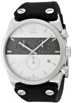 Calvin Klein Montre bracelet quartz chronographe cuir K4B371B6