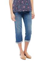 Thumbnail for your product : Motherhood Maternity Secret Fit Belly Cuffed Straight Leg Maternity Crop Jeans