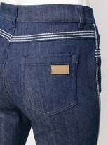 Thumbnail for your product : Escada contrast stitch kick flare jeans