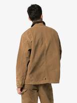 Thumbnail for your product : Heron Preston x Carhartt wool blend paint splatter jacket