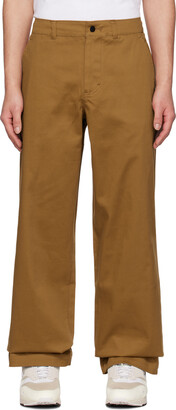Nike Tan Embroidered Trousers