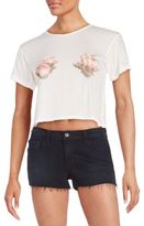 Thumbnail for your product : Wildfox Couture Shell Graphic Crop Top